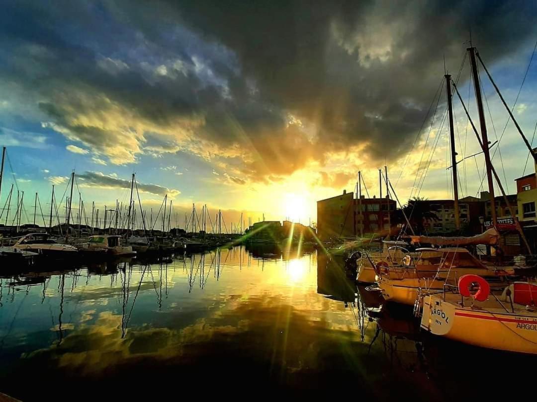 Cap D'Agde Port Lano T2 Clim, Piscine, Tennis Et Parking Exterior foto